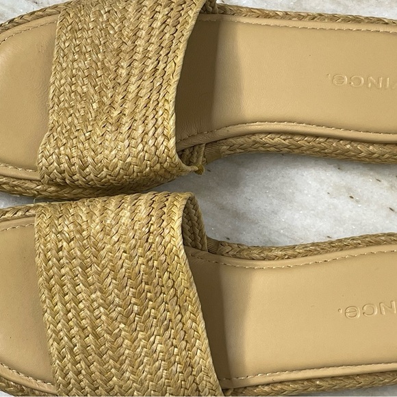 Vince sandals raffia slide mule sz 6 Natural Woven - Picture 3 of 7